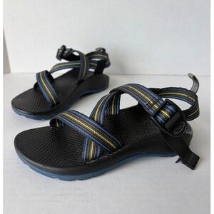 Chaco Kids Z1 Ecotread Athletic Sandals Blue Yellow Striped Size 3Y J190021Y